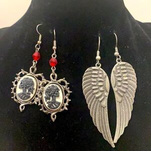 Vintage earrings. Both sets included.